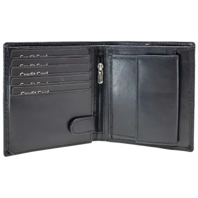 Портмоне мужское кожаное Semi Line RFID Black (P8268-0) - 2 - Robinzon.ua