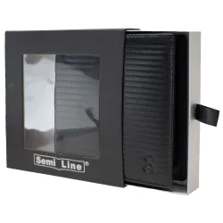 Портмоне мужское кожаное Semi Line RFID Black (P8268-0) - Robinzon.ua