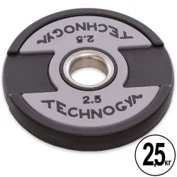 Диск прогумований 2.5 кг на гриф 50 мм TECHNOGYM TG-1837-2_5 - Robinzon.ua