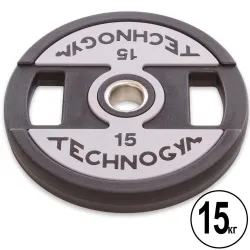 Диск прогумований 15 кг на гриф 50 мм TECHNOGYM TG-1837-15 - Robinzon.ua