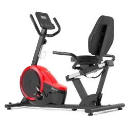 Горизонтальний велотренажер магнітний Hop-Sport 060L Pulse чорно-червоний - Robinzon.ua