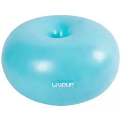 М'яч для фитнесу. Фітбол LiveUP DONUT BALL блакитний 45х25см LS3567-b - Robinzon.ua