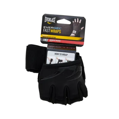 Бинти-рукавиці для боксу Everlast EVERGEL FAST WRAPS Чорний XL (875843-70-8) - 4 - Robinzon.ua