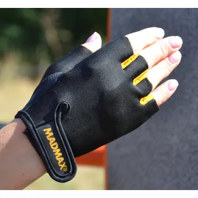 Перчатки для фитнеса и тяжелой атлетики MadMax MFG-251 Rainbow Orange S - 4 - Robinzon.ua