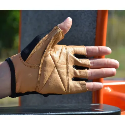Рукавички для фітнесу та важкої атлетики MadMax MFG-444 Fitness Brown L - 4 - Robinzon.ua