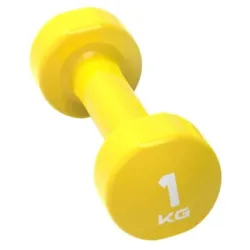 Гантель вінілова STUDIO DUMBBELL Жовтий 1кг (LP8076-1) - Robinzon.ua