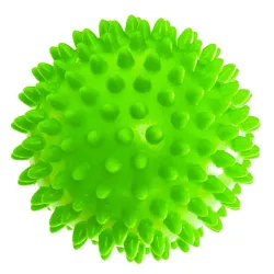 Масажний м'ячик EasyFit PVC 9 см жорсткий зелений - Robinzon.ua