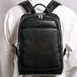Мужской  рюкзак из натуральной кожи Tiding Bag B2-884371A черный - Robinzon.ua