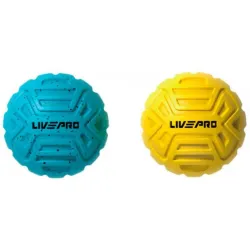 Набір мячиків для масажу MASSAGE BALL Блакитний Жовтий 6.8см (LP8507) - Robinzon.ua