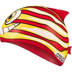 Шапка для плавання Aqua Speed ZOO FISH 8694 (115-31-fish) Червоно-жовтий з білим (5908217686947) - Robinzon.ua