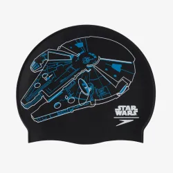 Шапка для плавання Speedo MILLENIUM FALCON SLOGAN PRT CAP чорний Уні OSFM 5053744485225 - Robinzon.ua