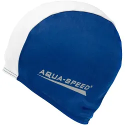 Шапка для плавання POLYESTER CAP 5764 (091-15) синій, білий уні(5908217657640) - Robinzon.ua