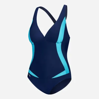 Купальник слитный женский Aqua Speed 351-04 42 (XL) Темно-синий (5908217655448) - 1 - Robinzon.ua