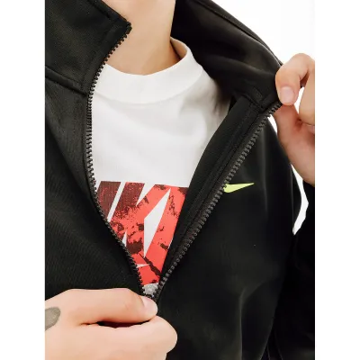Чоловіча Куртка Nike M NSW REPEAT SW PK TRACKTOP Чорний  XL (7dFD1183-011 XL) - 2 - Robinzon.ua