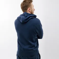 Чоловіча Куртка New Balance Essentials Stacked Logo FZ Синій M (MJ31536NNY) - Robinzon.ua