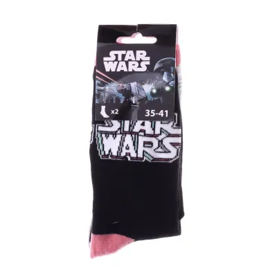Носки Star Wars Star Wars Princess Leia 2P 1-pack 35-41 gray/black 13896920-1 - 1 - Robinzon.ua