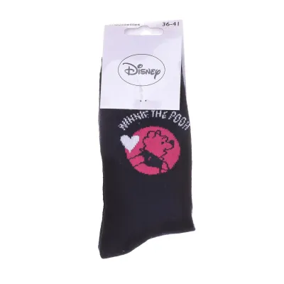 Шкарпетки Disney Winnie L Ourson Winnie The Pooh  Heart 1-pack 36-41 black/pink 13896420-2 - 1 - Robinzon.ua