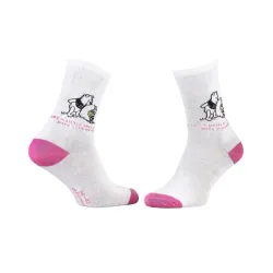 Носки Disney Winnie L Ourson Winnie  Porcinet 1-pack 36-41 gray/pink 13896420-6 - Robinzon.ua
