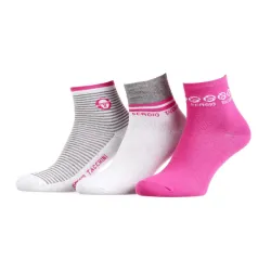 Шкарпетки Sergio Tacchini 3-pack 36-41 pink/white/gray 13150194-2 - Robinzon.ua