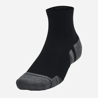 Шкарпетки UA Performance Cotton 3p Qtr Чорний Уні L (1379528-001 L) - 3 - Robinzon.ua
