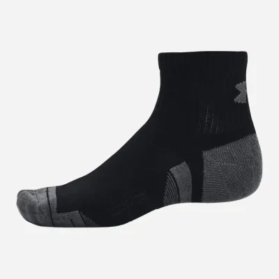 Шкарпетки UA Performance Cotton 3p Qtr Чорний Уні L (1379528-001 L) - 1 - Robinzon.ua