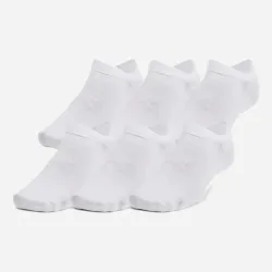 Носки UA Essential No Show 6pk Белый Уни L (1382611-100 L) - Robinzon.ua