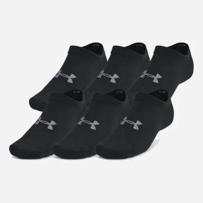 Шкарпетки UA Essential No Show 6pk Чорний Уні M (1382611-001 M) - Robinzon.ua