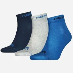 Шкарпетки Head QUARTER 3PPK UNISEX синій, сірий, темно-синій Уні 35-38 761011001-001 35-38 - Robinzon.ua