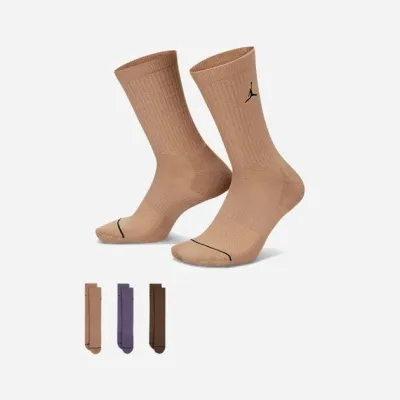 Мужские Носки  Jordan U J ED CUSH POLY CREW 3PR 144 коричневый, фиолетовый Уни 38-42 DX9632-905 38-42 - Robinzon.ua