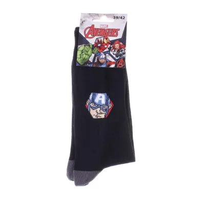 Носки Marvel Captain America 1-pack 43-46 black 93152262-5 - 1 - Robinzon.ua
