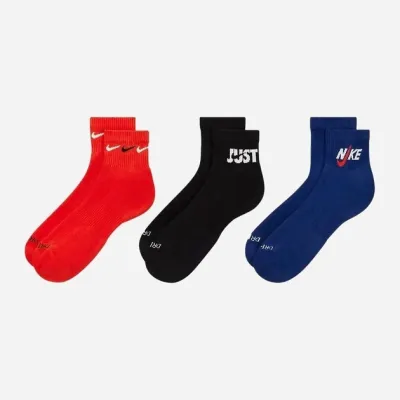 Мужские Носки Nike U NK EVERYDAY PLUS CUSH ANKLE черный, синий, красный Муж 38-42 DH3827-905 38-42 - 1 - Robinzon.ua