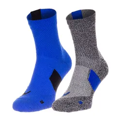 Чоловічі Шкарпетки Nike U NK MLTPLIER ANKLE 2PR - 144 Сірий 42-46 (7dSX7556-937 42-46) - Robinzon.ua