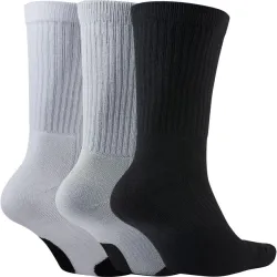 Шкарпетки Nike Crew Everyday Bball 3-pack 42-46 black/gray/white DA2123-902 - Robinzon.ua