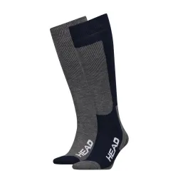 Носки Head Unisex Ski Kneehigh 2-pack 35-38 gray/black 791003001-277 - Robinzon.ua