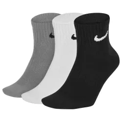 Носки Nike Everyday Lightweight Ankle 3-pack 46-50 black/gray/white SX7677-901 - Robinzon.ua