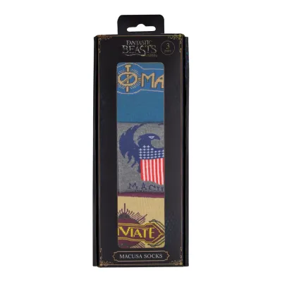 Шкарпетки Fantastic Beasts Macusa 3-pack 36-40 gray/mustard/blue - 4 - Robinzon.ua