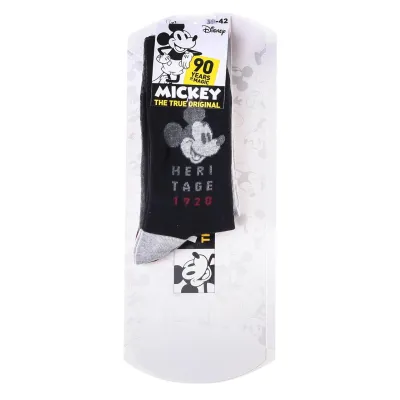 Шкарпетки Disney Mickey Writing In Mickey / Mickey All Over / Head Mickey 1 928 3-pack 39-42 gray-black 93154162-1 - 1 - Robinzon.ua
