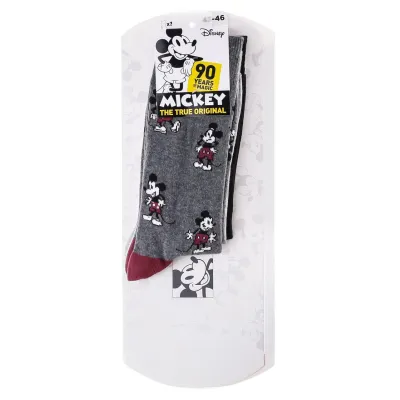 Шкарпетки Disney Mickey Writing In Mickey / Mickey All Over / Head Mickey 1 928 3-pack 39-42 gray-black 93154162-1 - 3 - Robinzon.ua