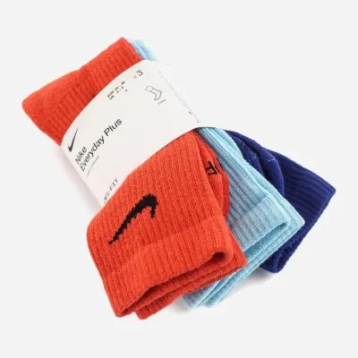 Чоловічі Шкарпетки Nike U NK EVRY PLUS CUSH CREW 3PR мультиколор Уні 38-42 SX6888-925 38-42 - 1 - Robinzon.ua