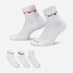 Жіночі Шкарпетки Nike U NK EVERYDAY PLUS CUSH ANKLE білий, мультиколор 34-38 DH3827-902 34-38 - Robinzon.ua