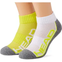 Носки Head PERFORMANCE QUARTER 2P UNISEX Белый; Серый; Желтый 39-42 (791019001-004) - Robinzon.ua