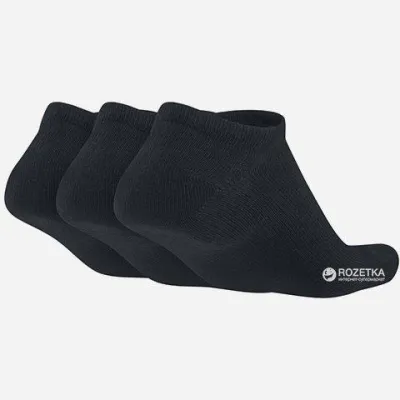 Шкарпетки Nike 3Ppk Value No Show Чорний 3 пари (38-42) М (SX2554-001) - 1 - Robinzon.ua