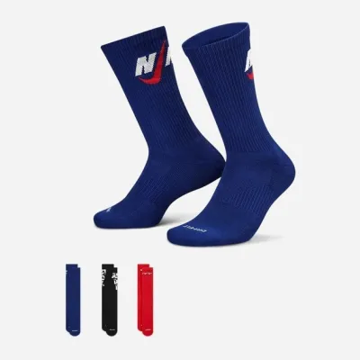 Мужские Носки Nike U NK EVERYDAY PLUS CUSH CREW черный, синий, крансый Уни 38-42 DH3822-905 38-42 - 1 - Robinzon.ua