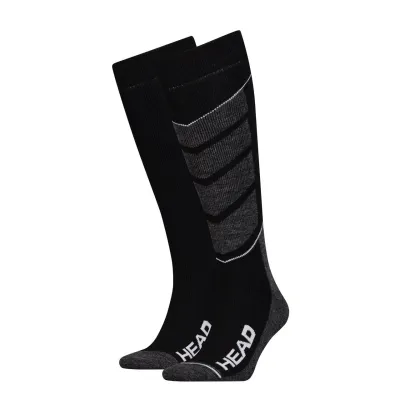 Шкарпетки Head Unisex Ski V-Shape Kneehigh 2-pack Сірий; Чорний 31-34 (791004001-213) - Robinzon.ua