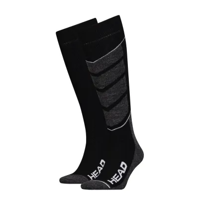 Шкарпетки Head Unisex Ski V-Shape Kneehigh 2-pack Сірий; Чорний 31-34 (791004001-213) - 1 - Robinzon.ua