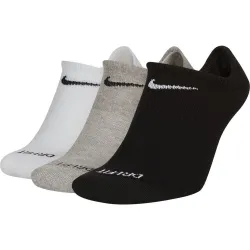 Носки Nike Everyday Plus Cushioned No Show 3-pack 34-38 black/white/gray SX7840-911 - Robinzon.ua