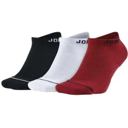 Шкарпетки Jordan Jumpman Everyday Max No Show 3-pack 43-46 black/white/red SX5546-011 - Robinzon.ua