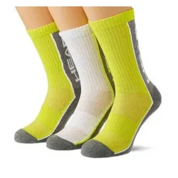 Носки Head PERFORMANCE CREW 3P UNISEX  Белый; Серый; Желтый 39-42 (791011001-004 39-42) - Robinzon.ua