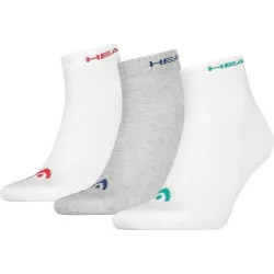 Шкарпетки Head QUARTER 3P UNISEX Білий; Сірий 43-46 (761011001-003 43-46) - Robinzon.ua