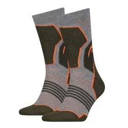 Носки Head Hiking Crew Unisex 2-pack 35-38 gray/green 781001001-159 - Robinzon.ua